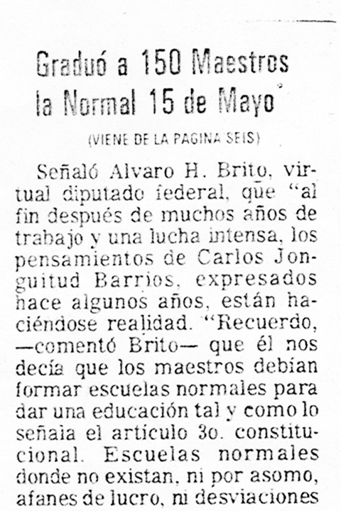 Escuela Normal 15 de Mayo