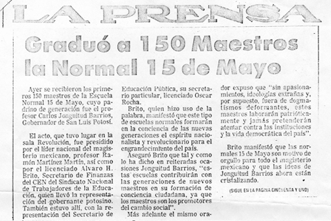 Escuela Normal 15 de Mayo